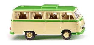 102-027044 - H0 - Borgward Campingbus B611 - elfenbeinbeige/gelbgrün